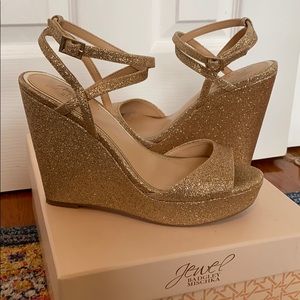 Jewel Badgley Mischka // Ambrosia Wedge Sandal